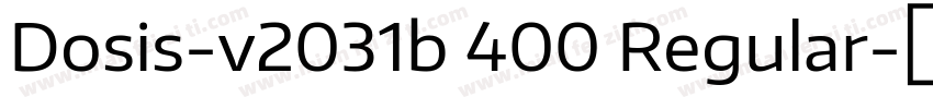 Dosis-v2031b 400 Regular字体转换